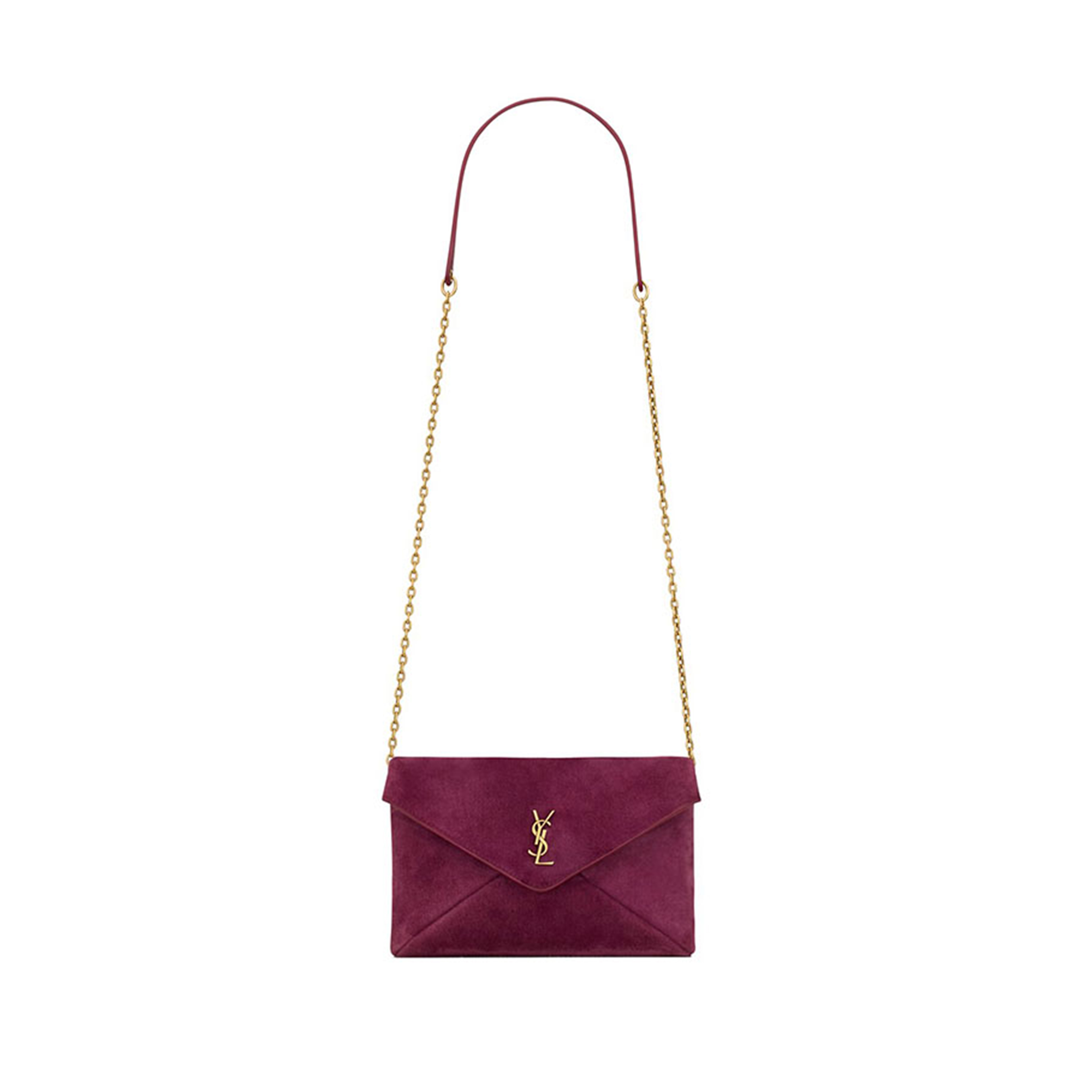 Y51 cassandre small chain pouch in suede 8555691u80w6976 (19*12*3cm)